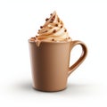 Hot Chocolate Sundae In Zbrush Style - 3d Model On White Background