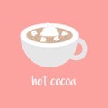 Hot chocolate vector graphic illustration