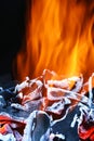 Hot coals