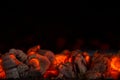 Hot coals Royalty Free Stock Photo