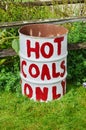 Hot Coals Only 55 gallon drum