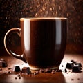 Hot cocoa Mug with chunks of chocolate