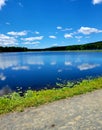 Bright sky blue water resistor hike