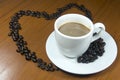 Hot coffee blend of love Royalty Free Stock Photo