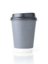 Hot coffee cup to take to drink outside the shop Royalty Free Stock Photo