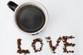 Hot coffee made with love