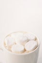Hot coffee with marshmallow Royalty Free Stock Photo