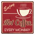 hot coffee sticker. Vector illustration decorative design