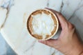 Hot cofffee, cappuccino coffee or latte coffee or mocha coffee or caramel latte coffee