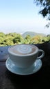 Hot cofffee, cappuccino coffee or latte coffee