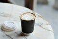 Hot cofffee, cappuccino coffee or latte coffee or mocha coffee or caramel latte coffee