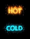 Hot cold abstract background
