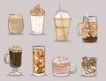 Hot and cold coffee beverage