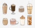 Hot and cold coffee beverage