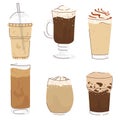 Hot and cold coffee beverage