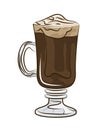 Hot and cold coffee beverage