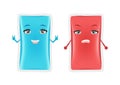 Hot and cold gel pack vector . first aid cartoon