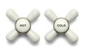 Hot Cold Knobs Royalty Free Stock Photo