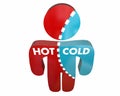 Hot Cold Person Percent Different Answers Temperature Survey