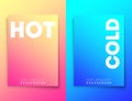 Hot and cold soft gradient texture background for a flyer, poster, brochure cover, typography or other printing products Royalty Free Stock Photo