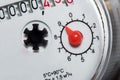 Hot and cold water meter Royalty Free Stock Photo