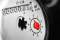 Hot and cold water meter Royalty Free Stock Photo