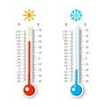 Hot and Cold Weather Icons.