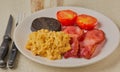 English styled cooked breakfast.