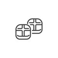 Hot Cross Buns line icon