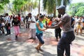 Hot cuban salsa in the centre of Havana Royalty Free Stock Photo