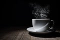 Hot cup of coffee or tea Royalty Free Stock Photo