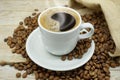 A Hot Cup of Strong Coffee Royalty Free Stock Photo