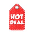 Hot deal hang tag. Vector illustration Royalty Free Stock Photo