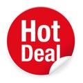 Hot deal label sign