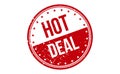 Hot Deal Rubber Stamp. Red Hot Deal Rubber Grunge Stamp Seal Vector Illustration - Vector Royalty Free Stock Photo