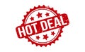 Hot Deal Rubber Stamp. Red Hot Deal Rubber Grunge Stamp Seal Vector Illustration - Vector