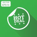 Hot deal shopping icon. Business concept sale sticker pictogram. Royalty Free Stock Photo