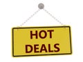 Hot deal sign