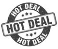 hot deal stamp. hot deal label. round grunge sign