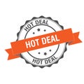 Hot deal stamp illustration Royalty Free Stock Photo