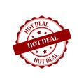 Hot deal stamp illustration Royalty Free Stock Photo