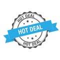 Hot deal stamp illustration Royalty Free Stock Photo