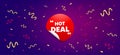 Hot deal sticker. Discount sale banner. Vector Royalty Free Stock Photo