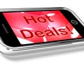 Hot Deals On Mobile Screen Royalty Free Stock Photo