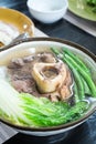 Beef bone marrow soup or also known as bulalo Royalty Free Stock Photo