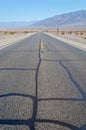 Hot desert road in Death Valley National Park, USA Royalty Free Stock Photo