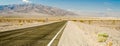 Hot desert road in Death Valley National Park, USA Royalty Free Stock Photo