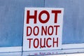 Hot Do Not Touch Royalty Free Stock Photo