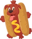 Hot Dog Cartoon Character