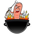 Hot Dog Grilling Party Royalty Free Stock Photo